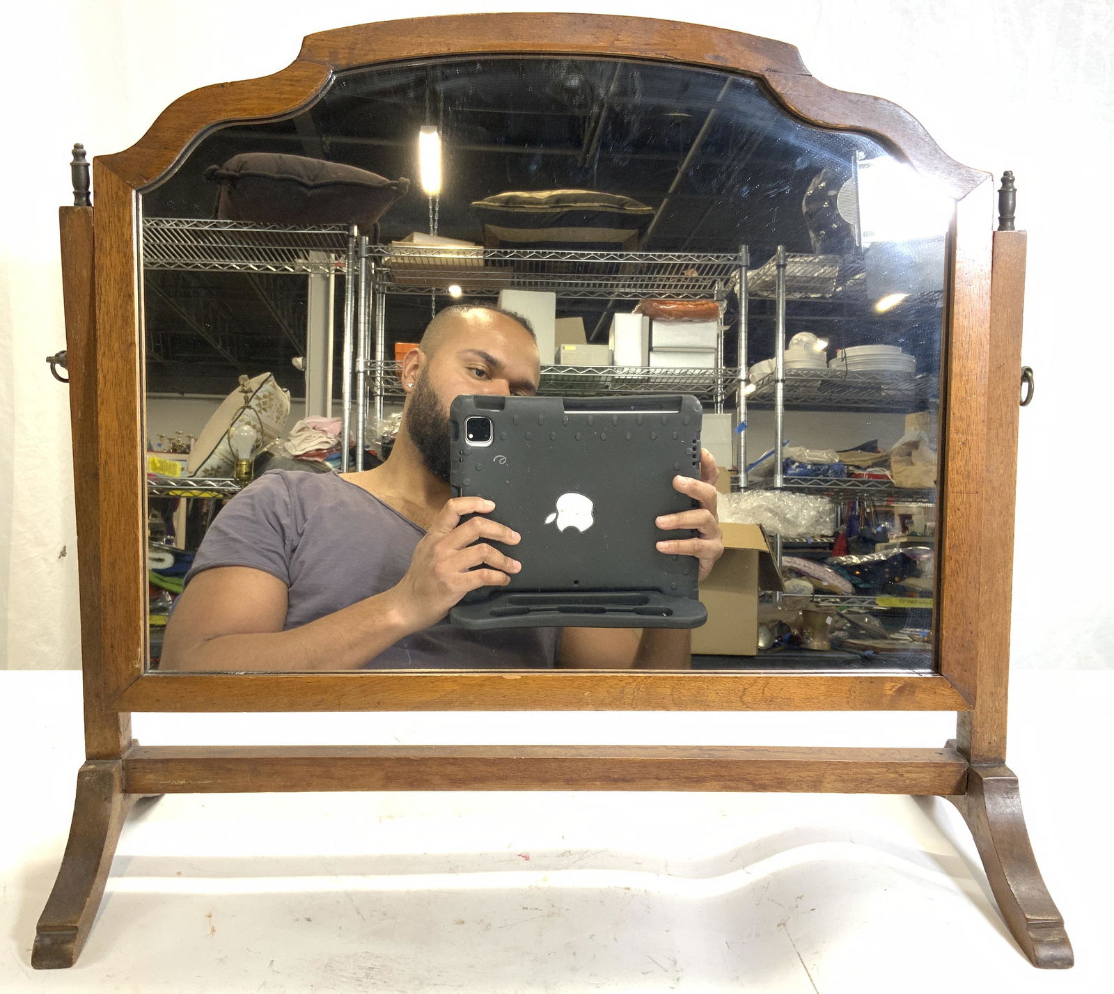 Hand Crafted Vanity Mirror Valet Dresser Mirror (1 of 8)
