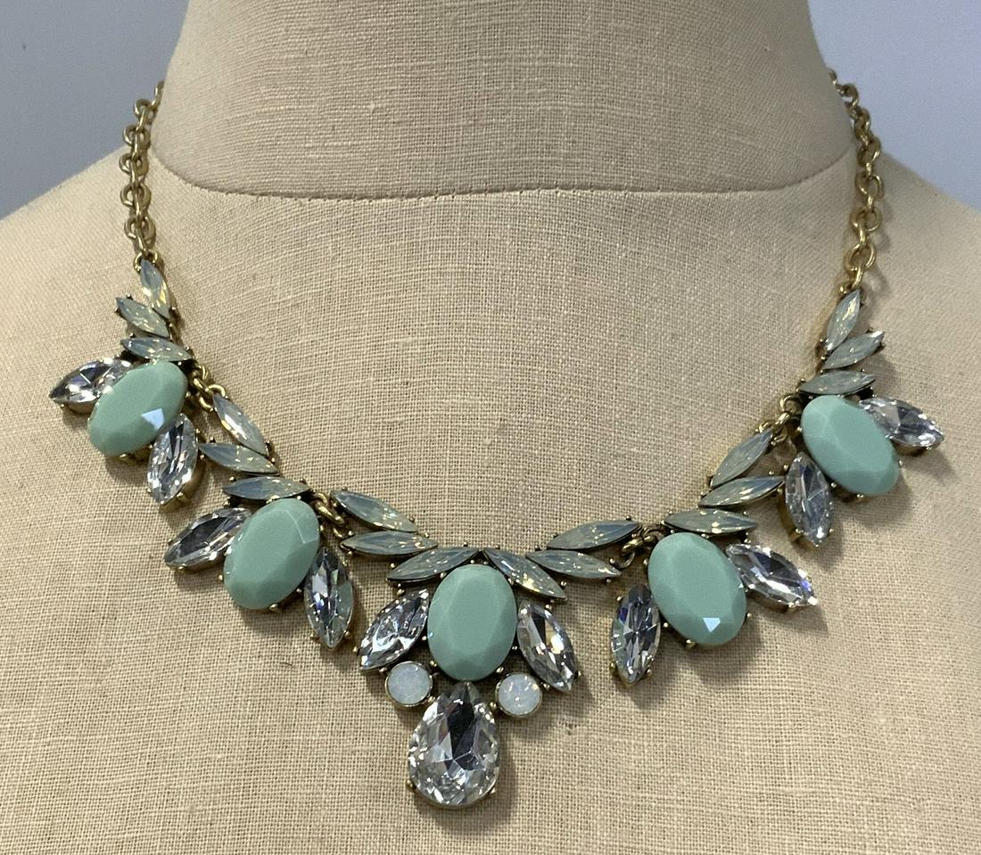 J. CREW Costume Crystal Statement Necklace NWT (1 of 5)