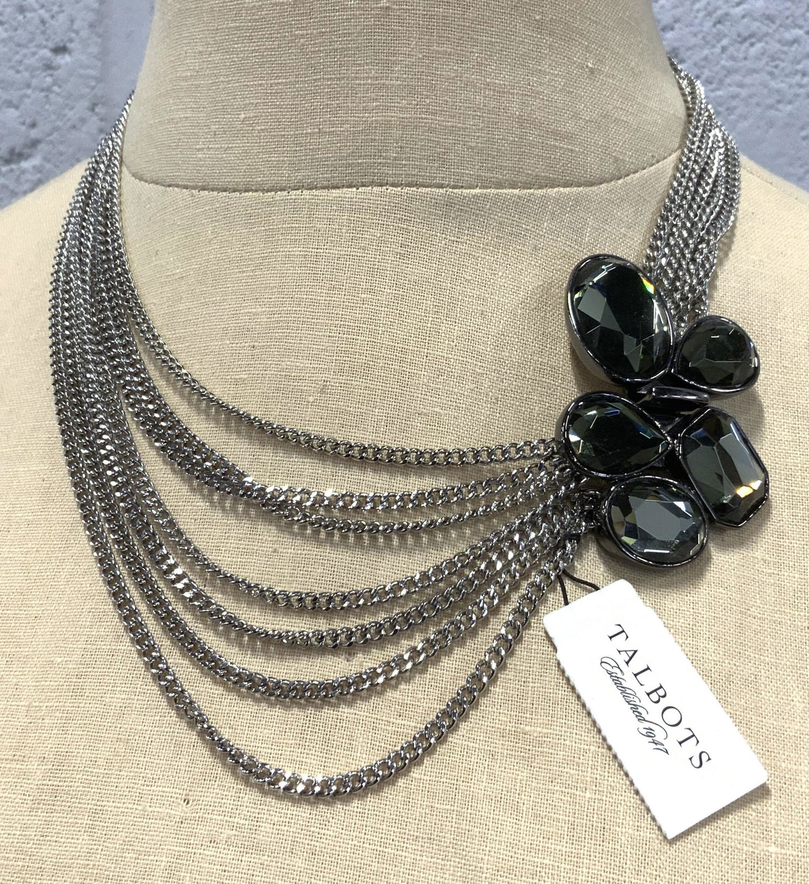 TALBOTS Multistrand Crystalline Necklace NWT (1 of 4)