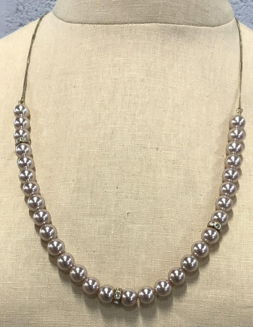 J. CREW Taupe Pearlescent Necklace NWT (1 of 4)