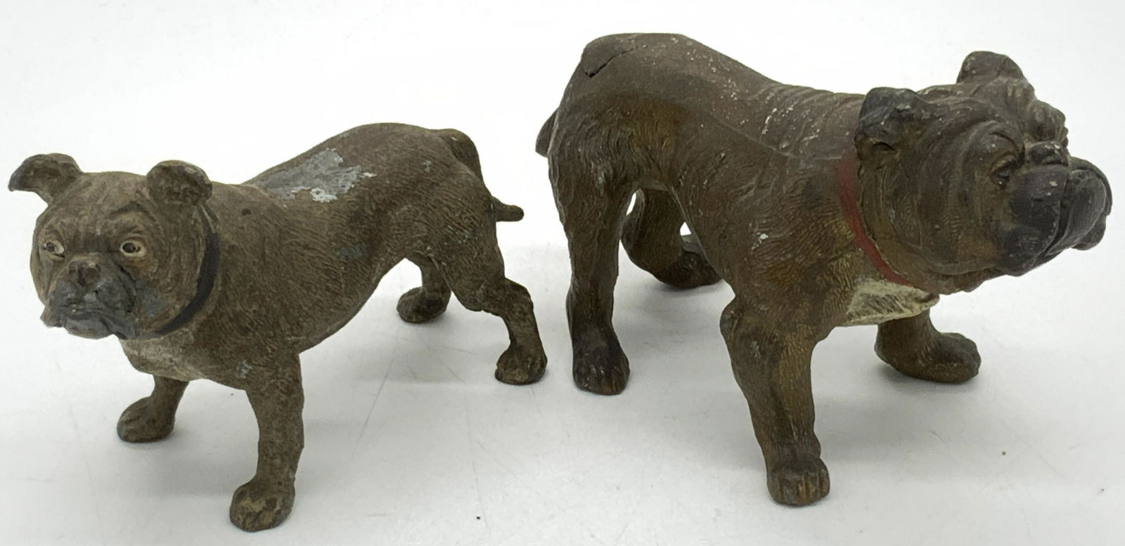 Pair Metal Bull Dog Figurines (1 of 6)