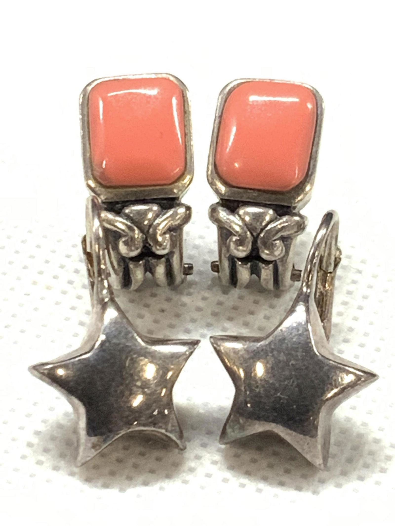 2 Vintage Signed Sterling Silver Earrings (1 of 10)