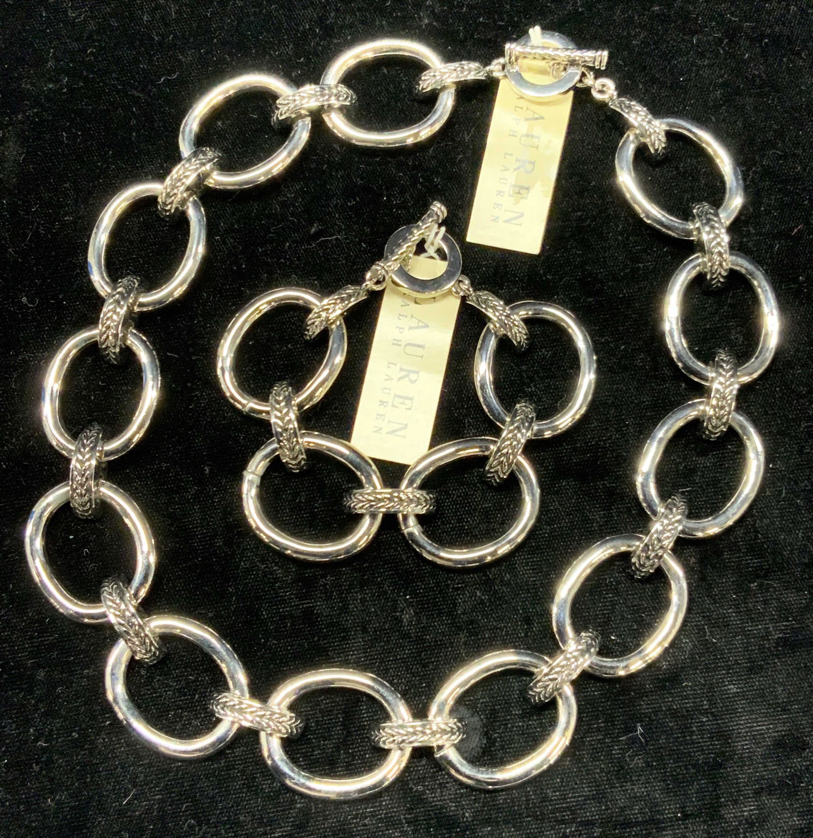 RALPH LAUREN Chain Link Necklace, Bracelet Set (1 of 4)
