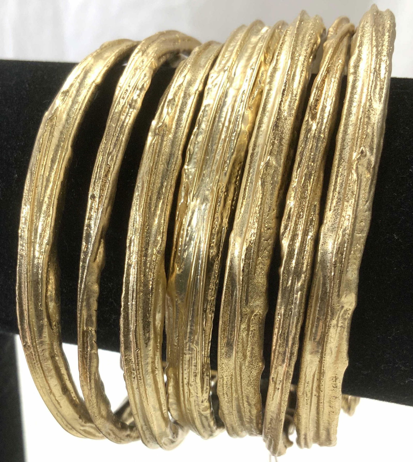 Matte Gold Statement Gold Tn Metal Cuff, NWT (1 of 7)