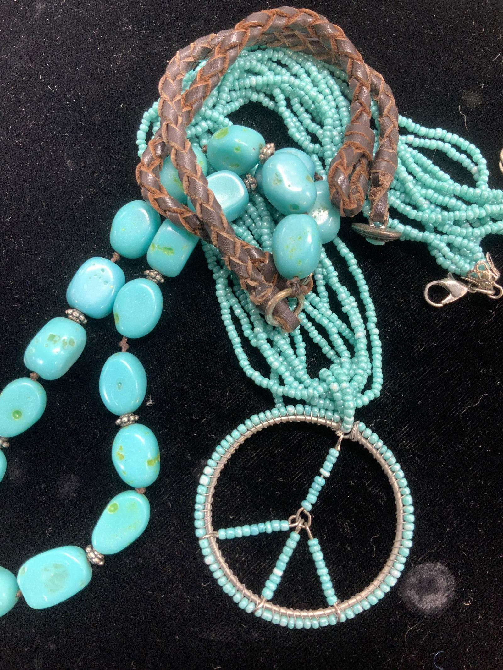 Turquoise Style Artisanal Beaded Necklaces, 2 (1 of 4)