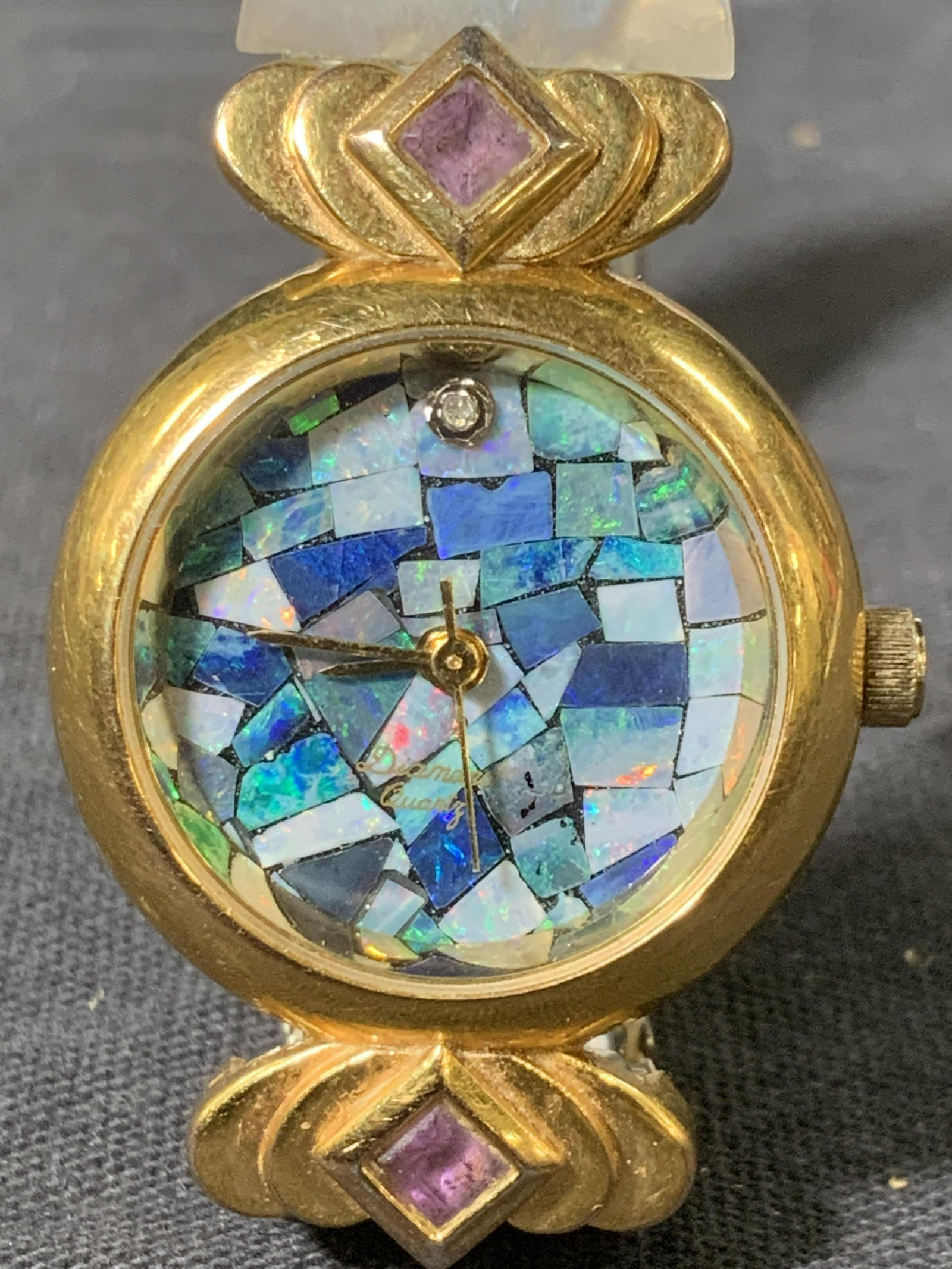 Diamond Quartz Stretch Watch w MOP Band (1 of 4)