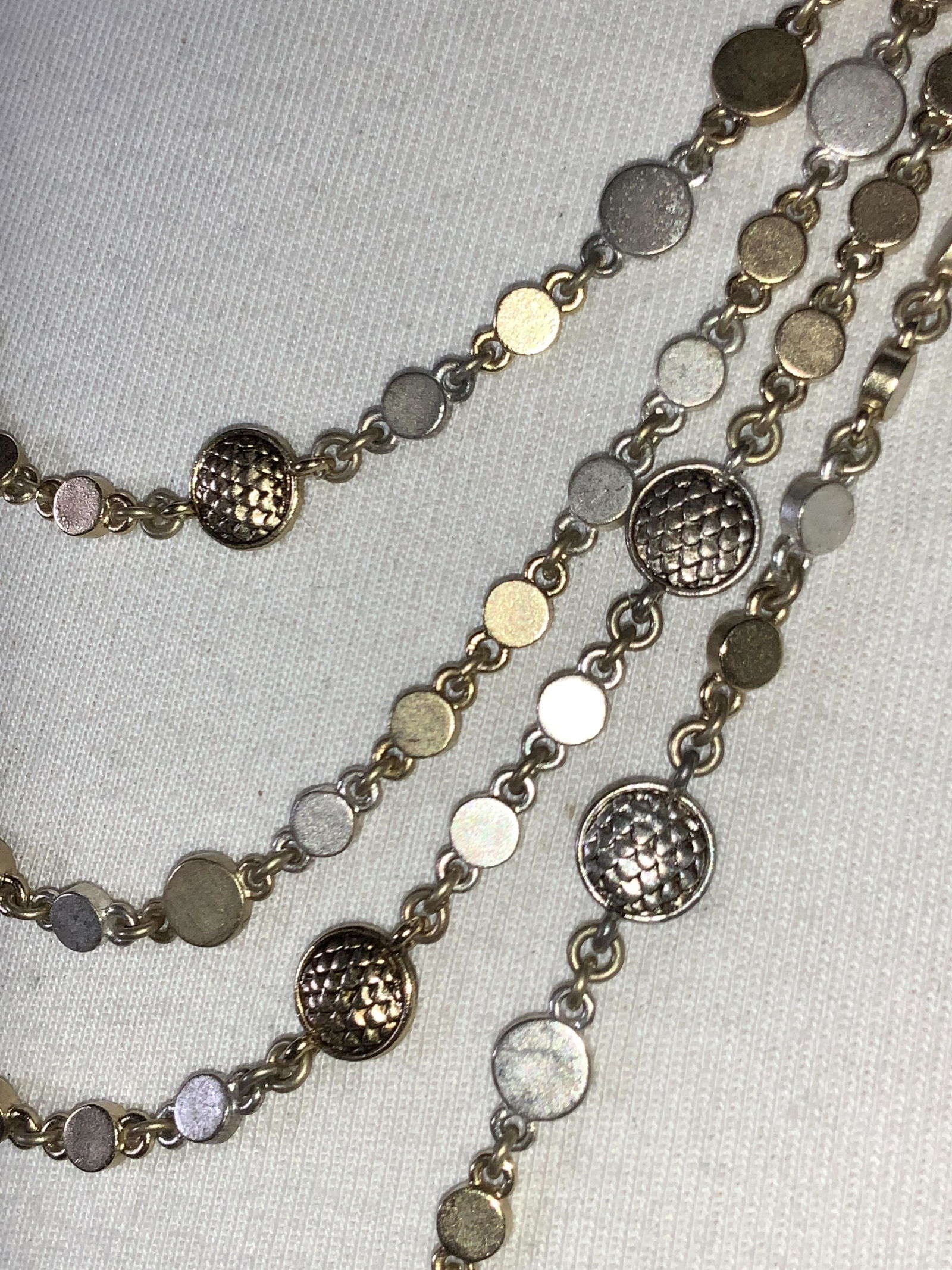 Ellen Tracy Multi Strand Matinee Necklace NWT (1 of 4)