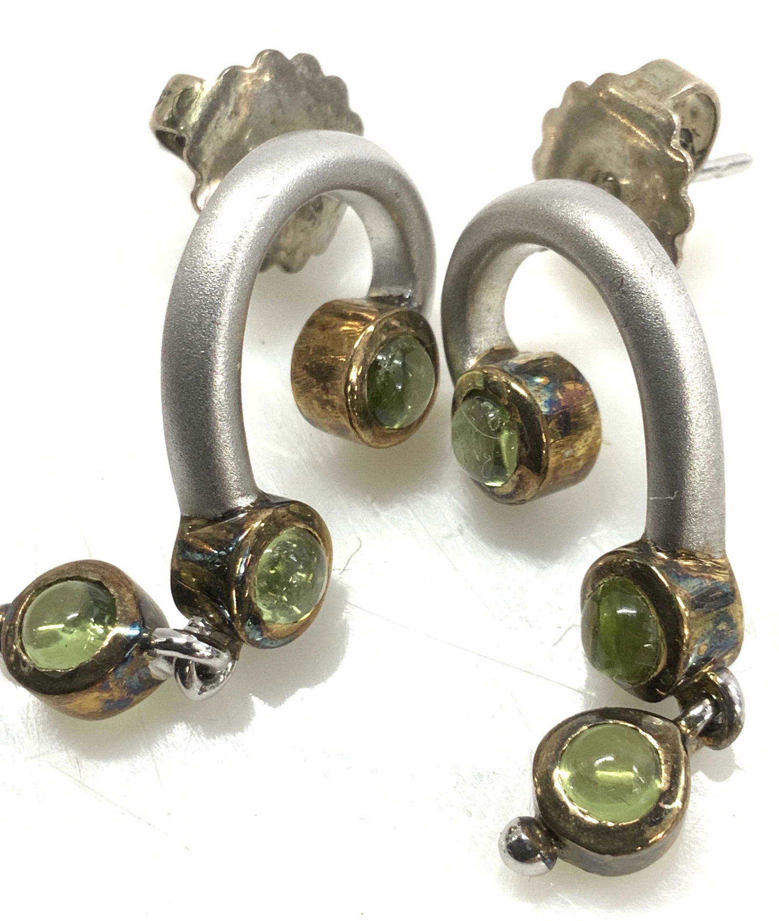 Gemstone Drop Earrings w Sterling Butterfly Backs (1 of 4)