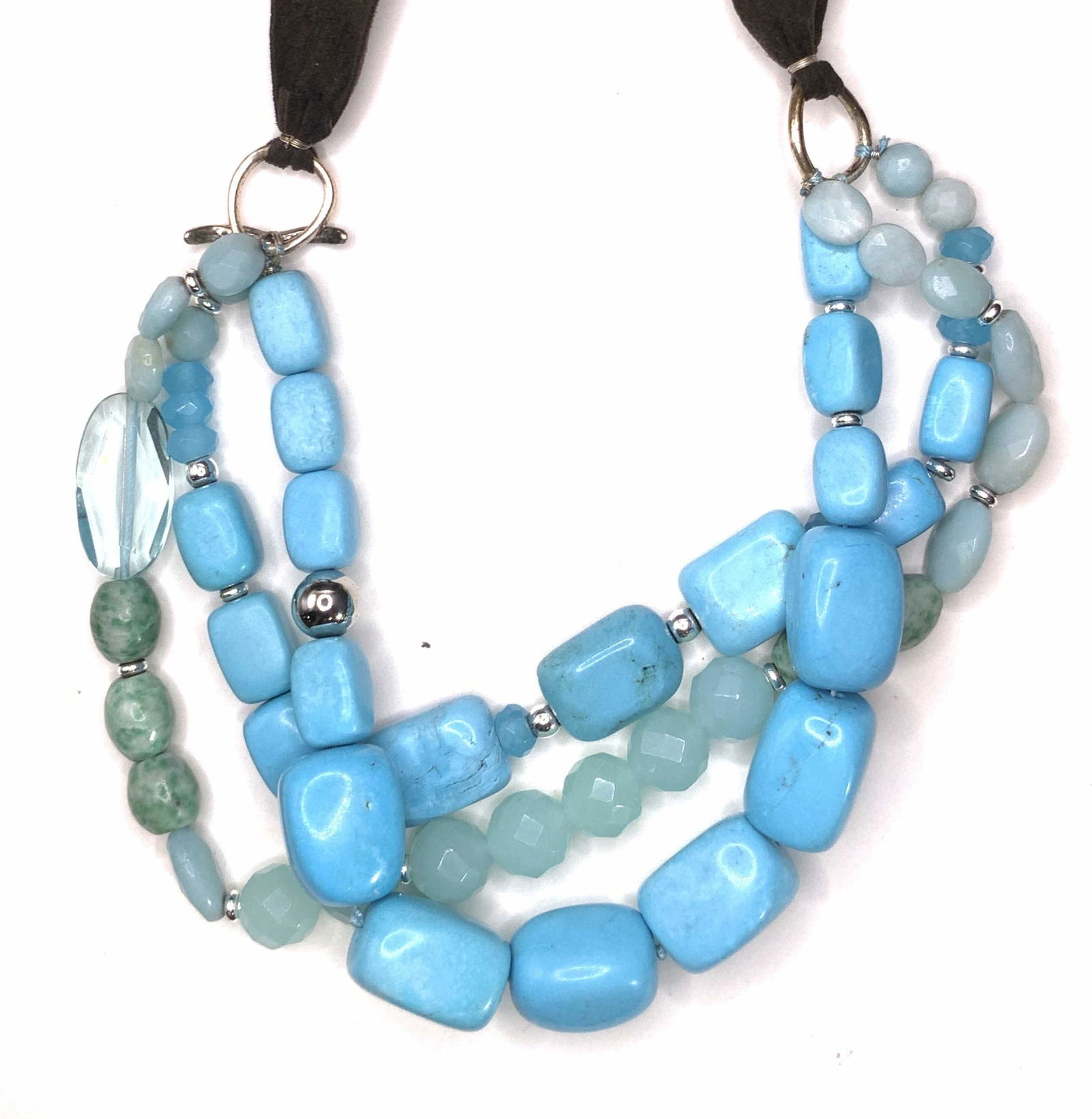 Vintage Chunky Turquoise Necklace, Jewelry (1 of 12)