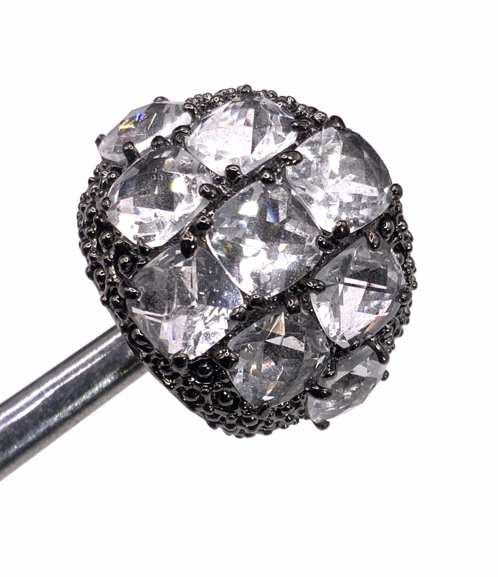 Vintage Bejeweled Crystal Statement Cocktail Ring (1 of 9)