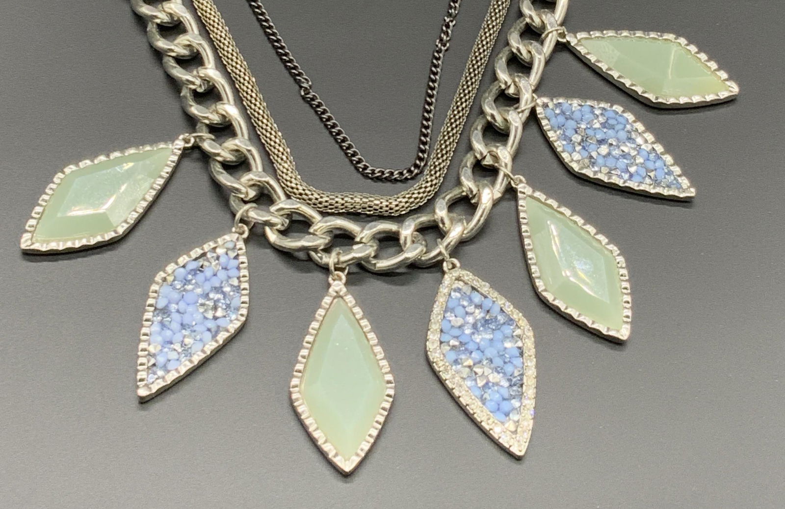 Trademarked Vintage Multi Chain Crystal Necklace (1 of 8)