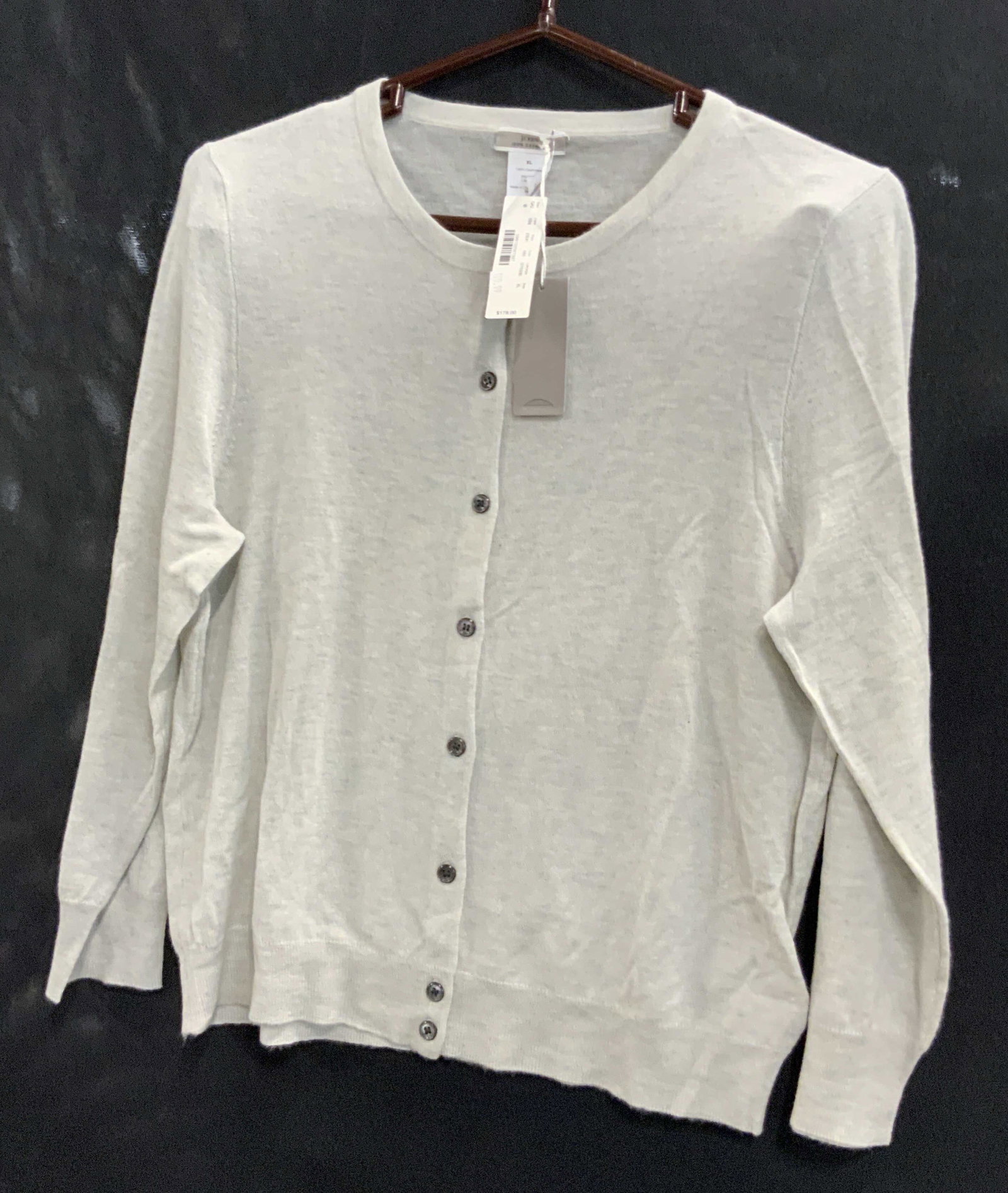 J. CREW NWT Grey Button Up Cashmere Cardigan (1 of 10)