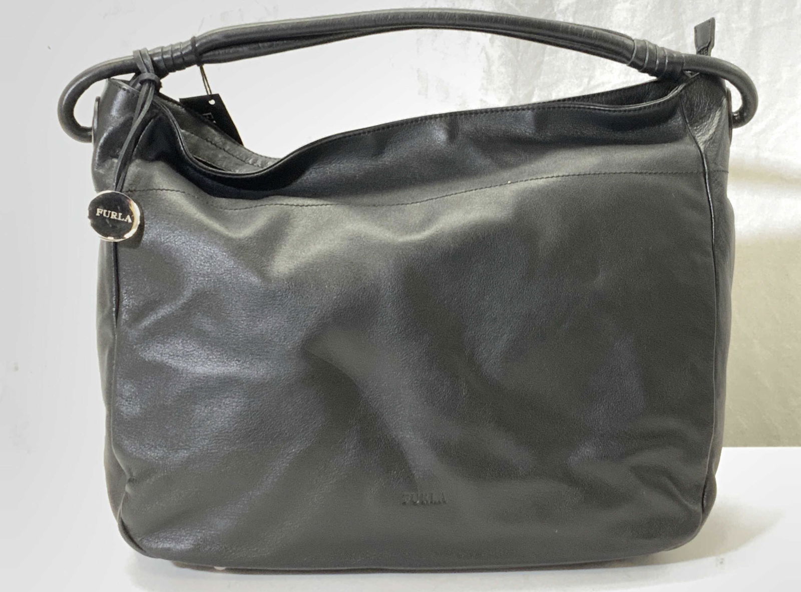 FURLA Signed Large Leather Hobo Bag NWT (1 of 11)