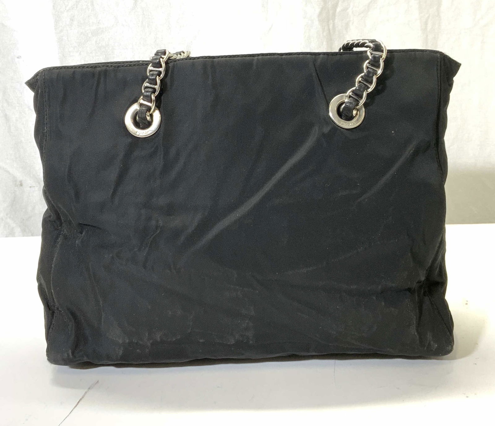 PRADA MILANO Sgn Vtg Nylon Leather Shoulder Bag IT (1 of 11)