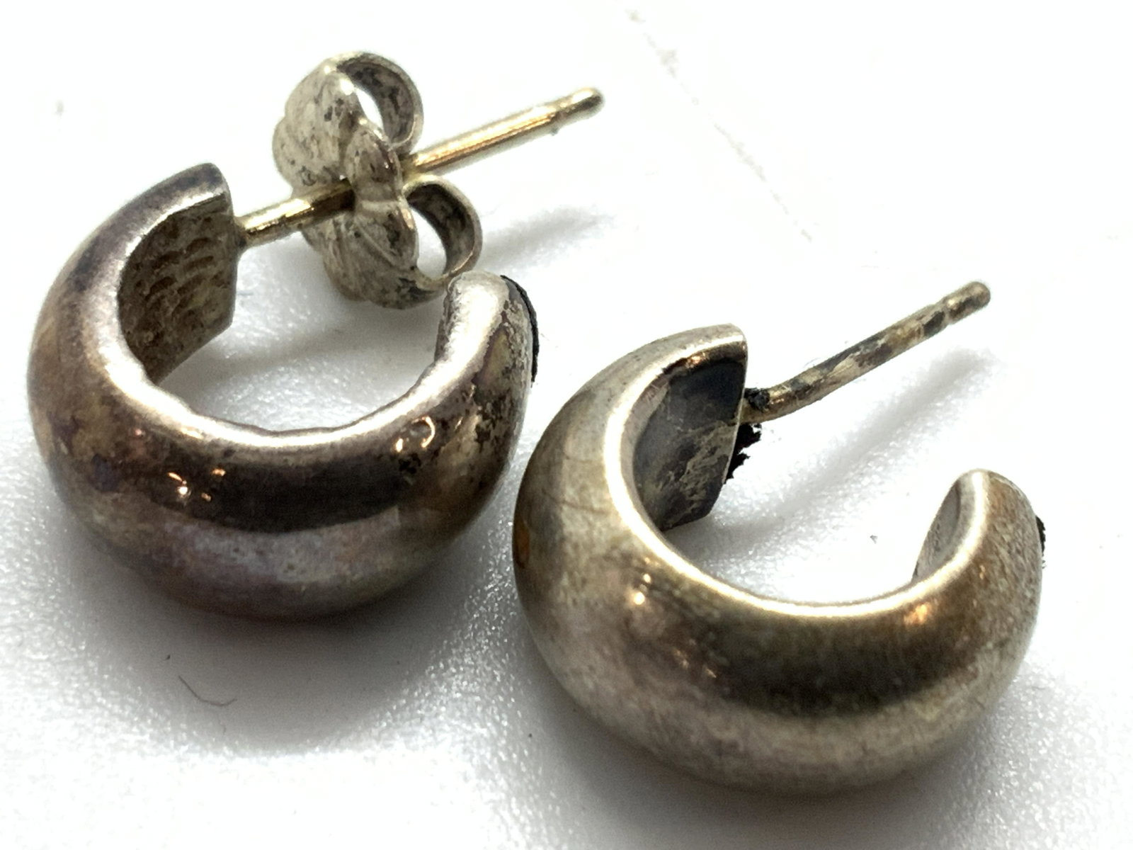 RALPH LAUREN Signed Sterling Cuff Earrings (1 of 5)