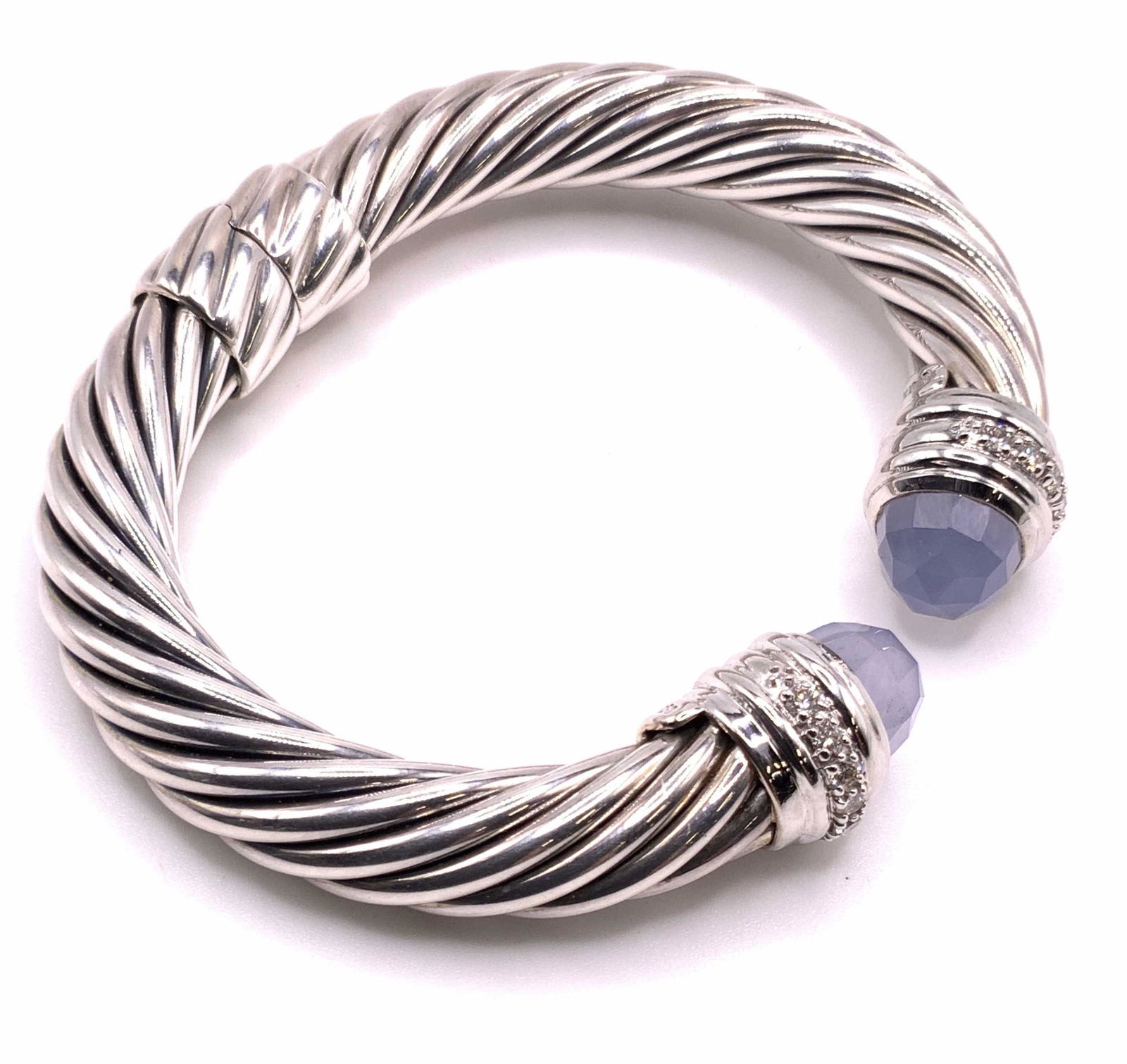 DAVID YURMAN DIAMOND Gold & Sterling S Bracelet (1 of 20)