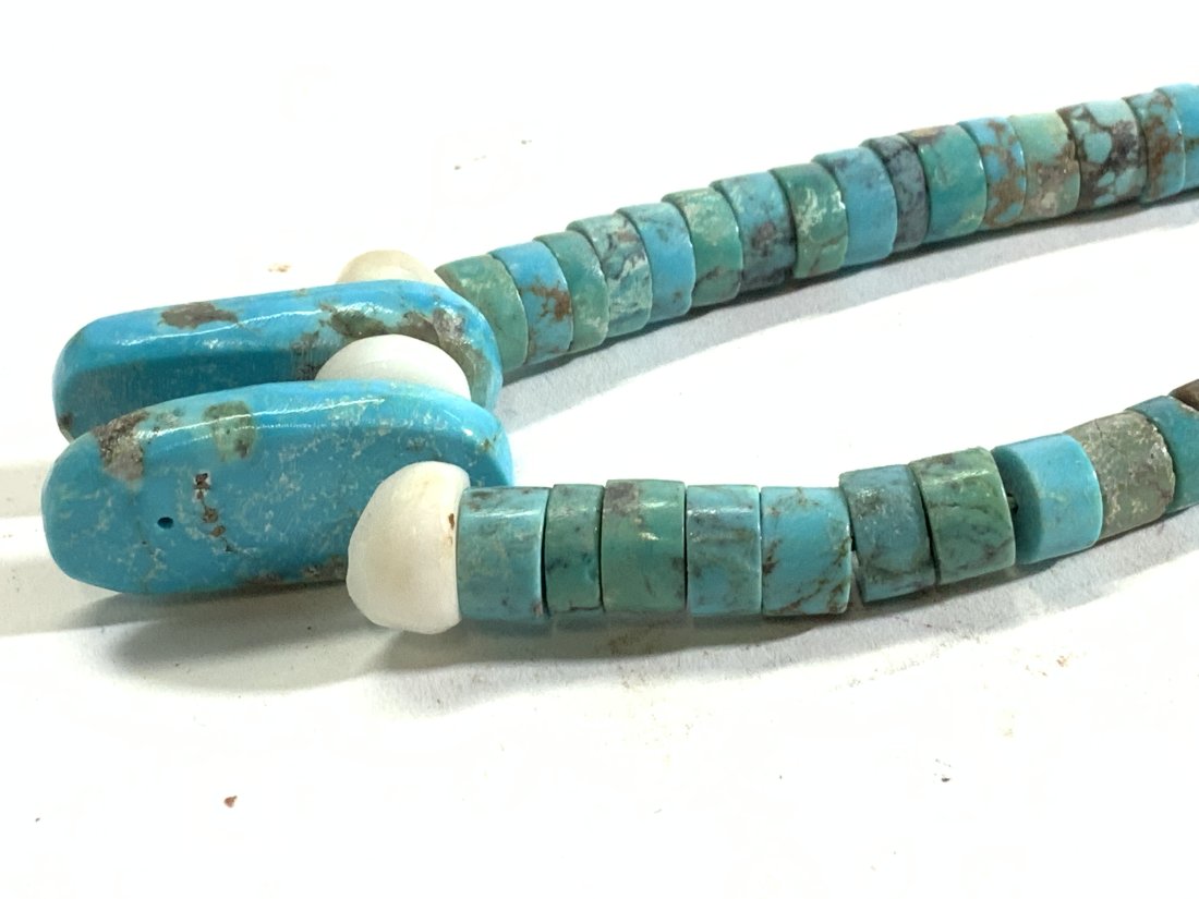 Vintage Turquoise Beaded Necklace, Jewelry (1 of 11)