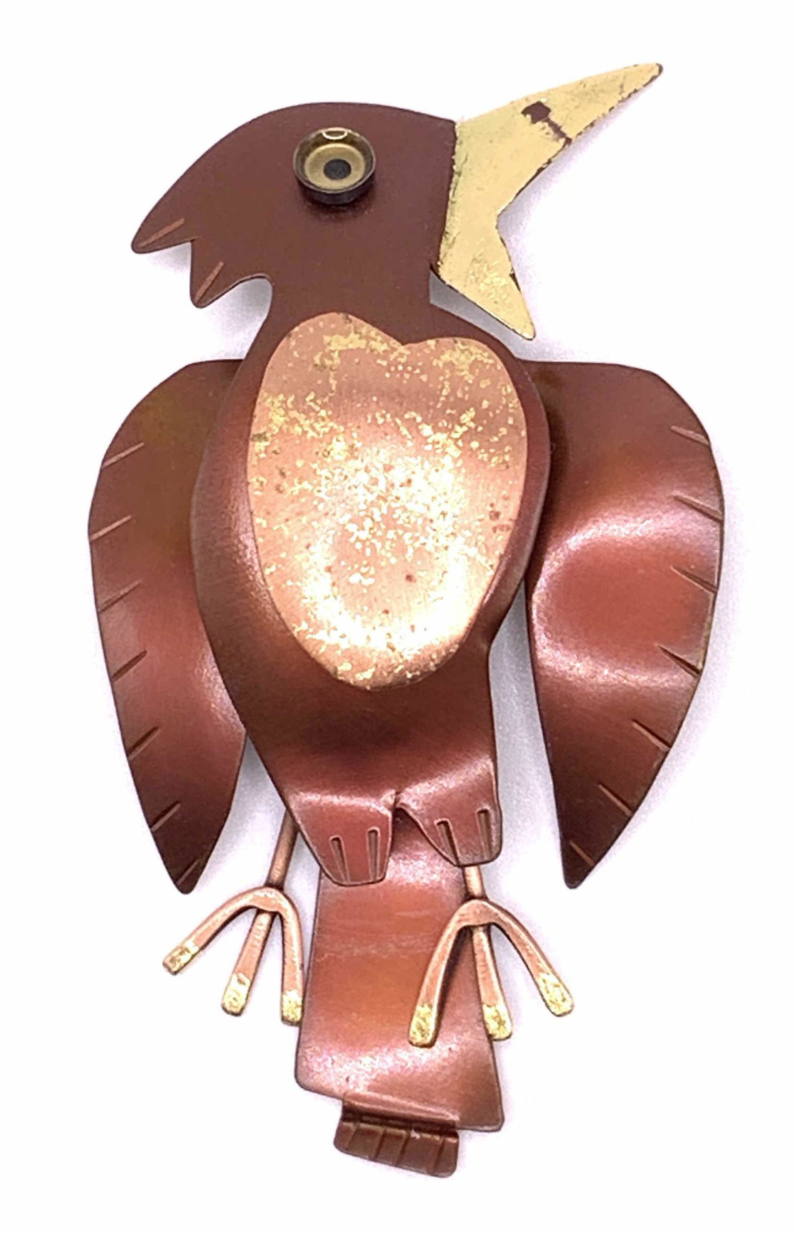 Vintage Handcrafted Bird Motif Brooch (1 of 9)