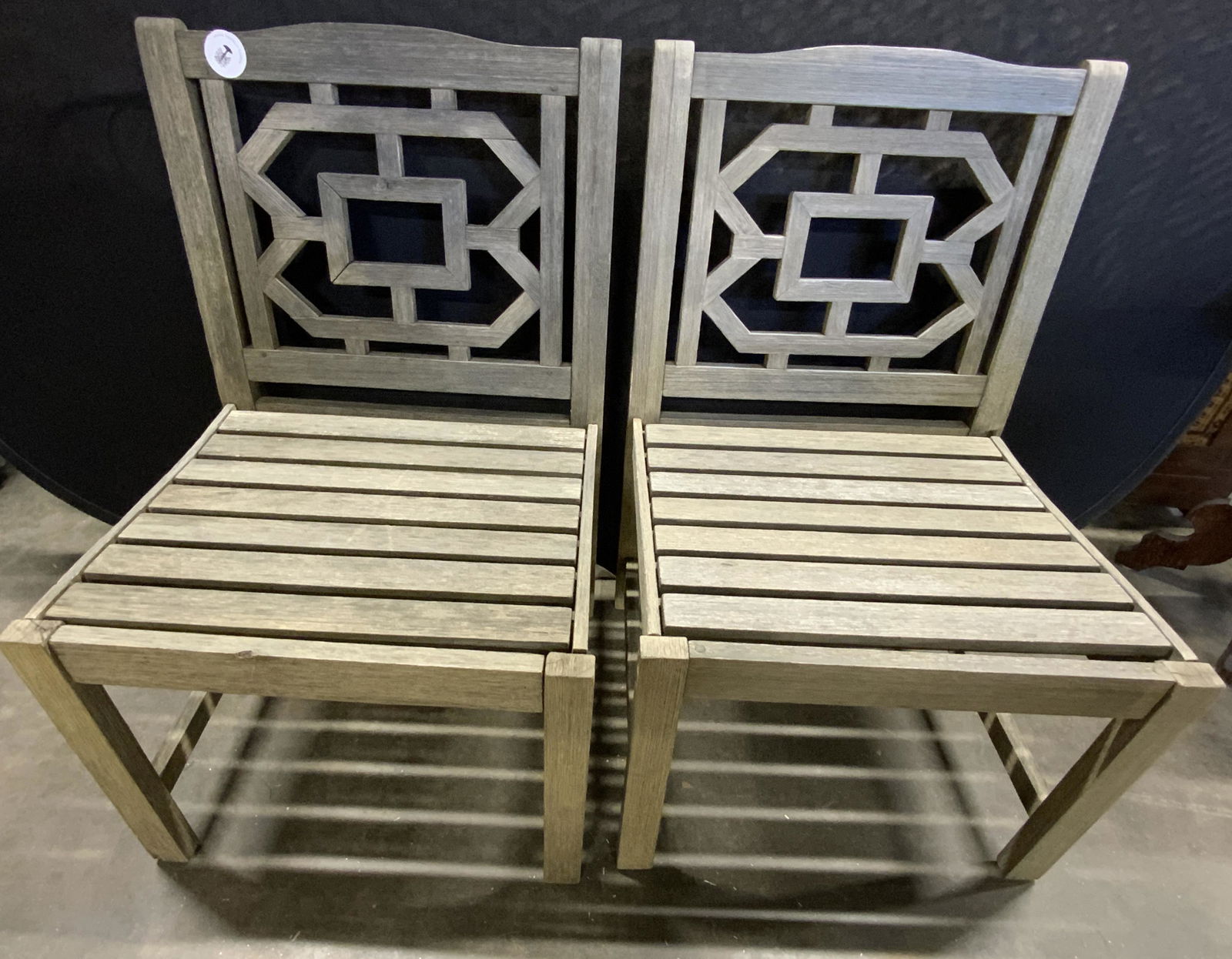 Pair MARTHA STEWART LIVING Blue Hill Teak Chairs (1 of 20)