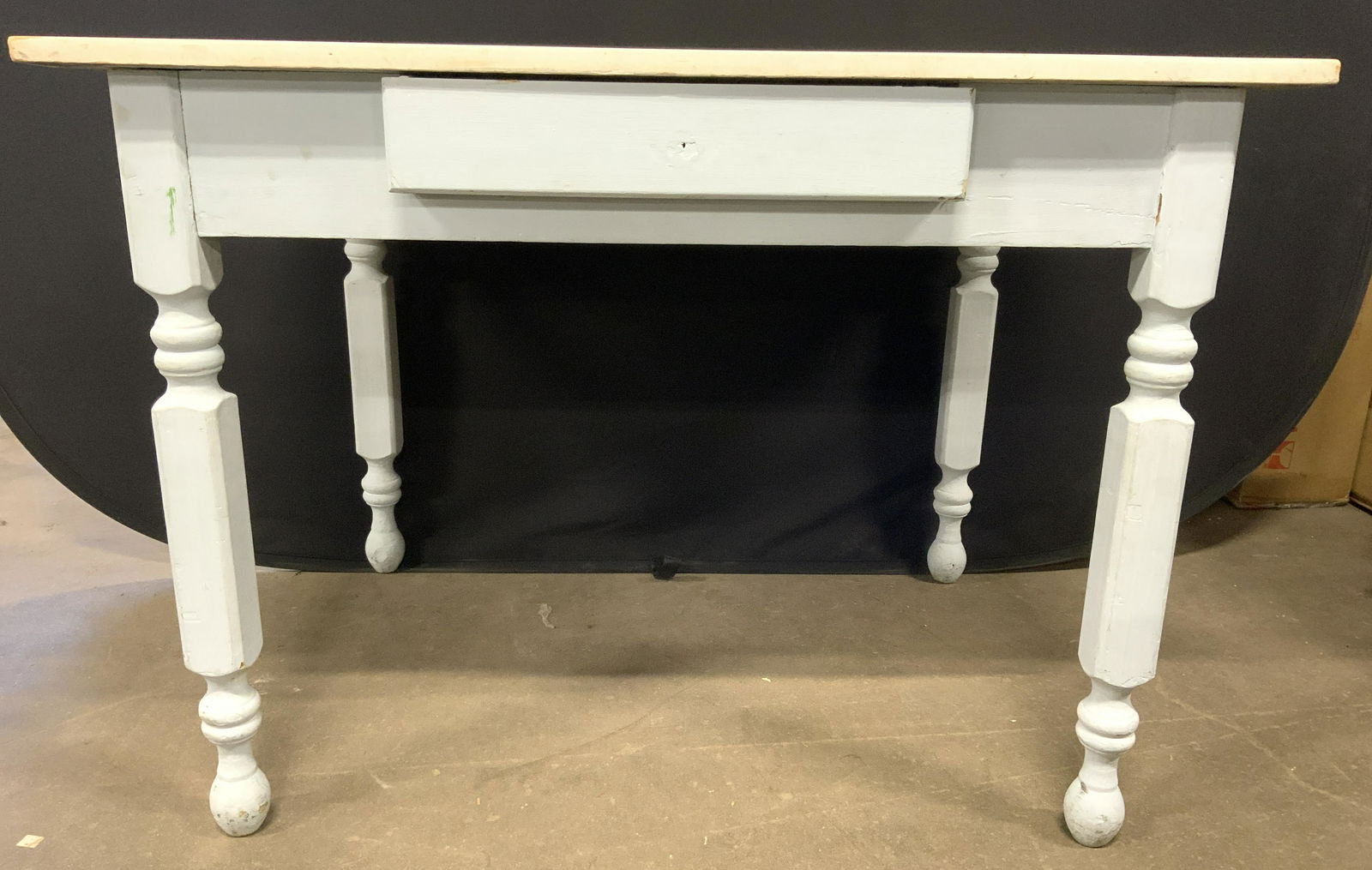 Vintage Wooden Pine Desk Table W Drawer (1 of 11)