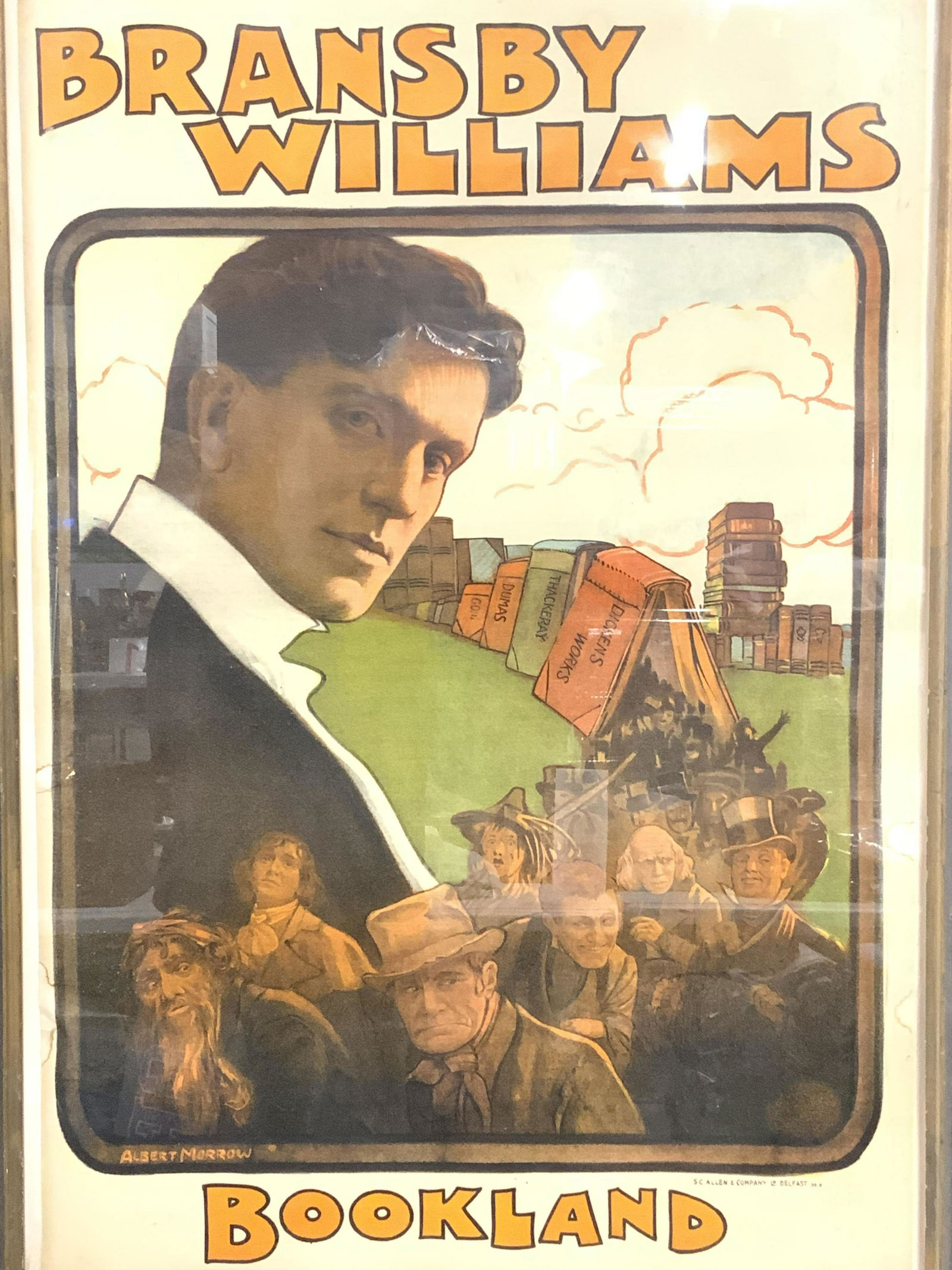 ALBERT MORROW Bransby Williams Rare Vtg. Litho, IR (1 of 13)