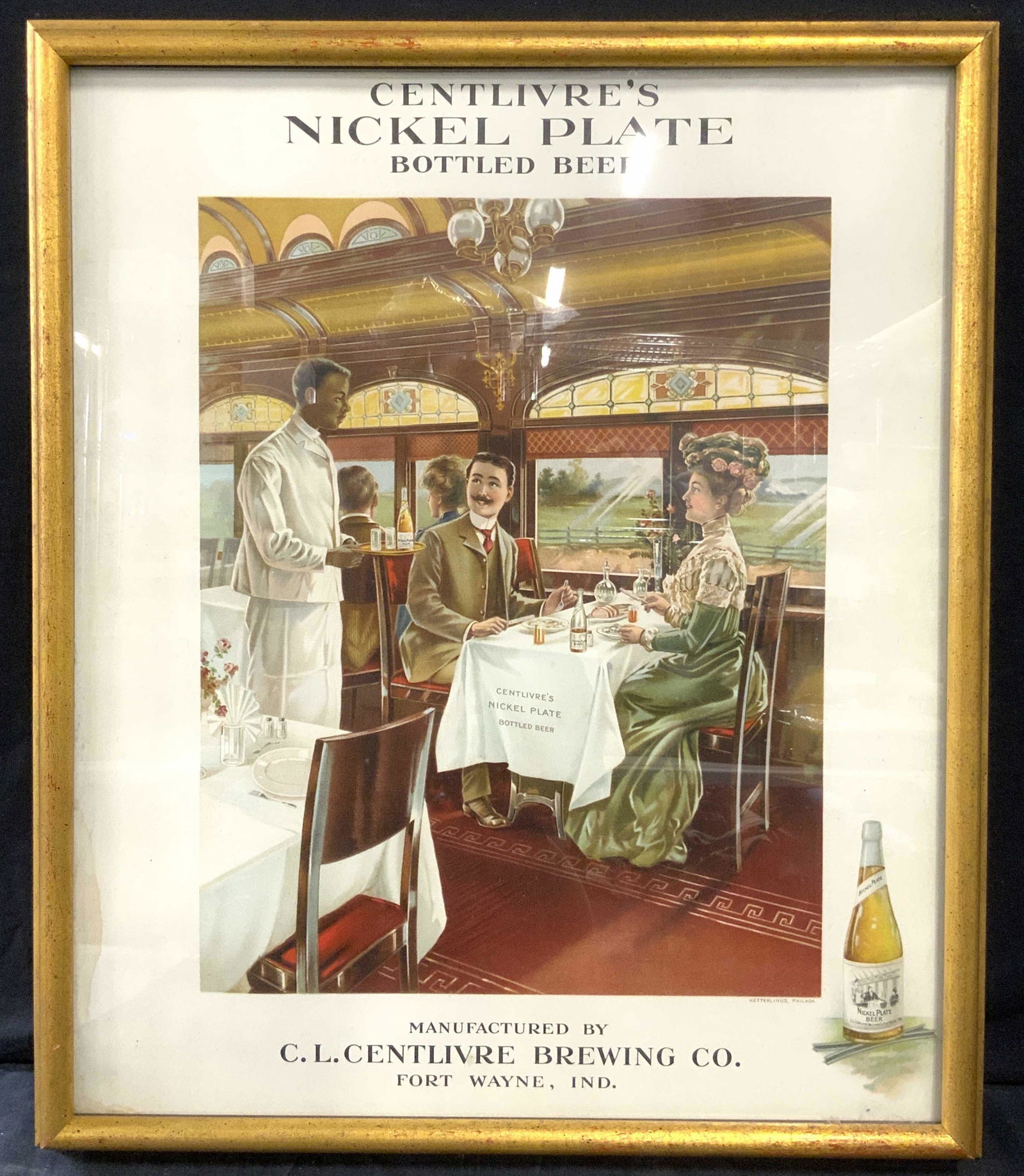 Centlivres Bottled Beer Rare Vintage Litho. Ad. (1 of 12)