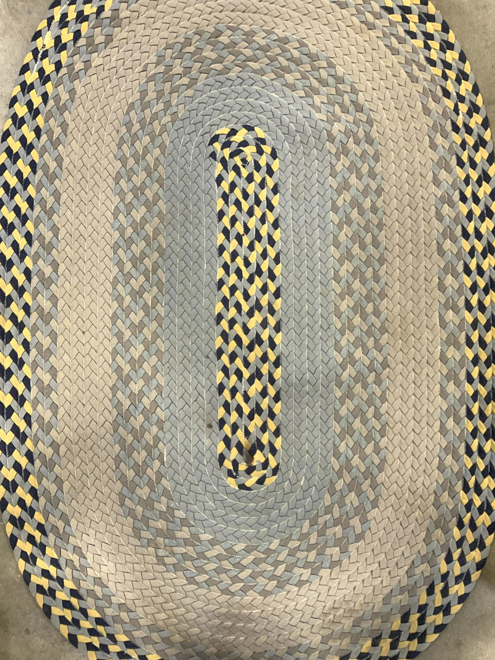 Oval Four Tone Braided Area Rug (1 of 10)
