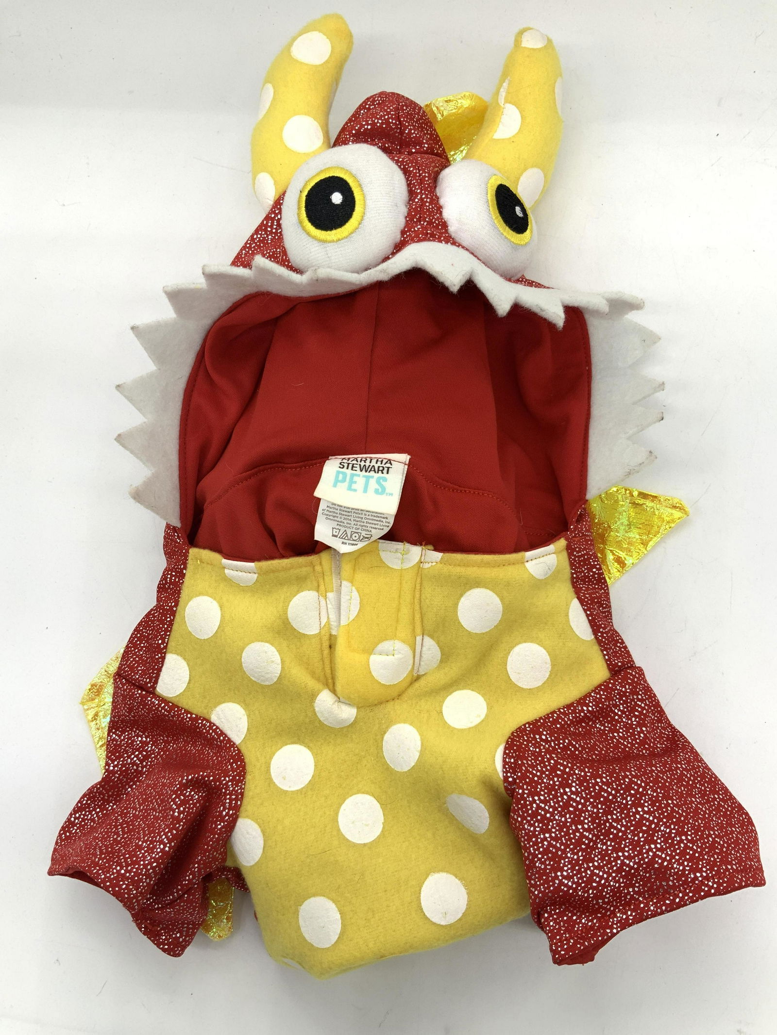 MARTHA STEWARTS PETS Red Dragon Pet Costume (1 of 6)