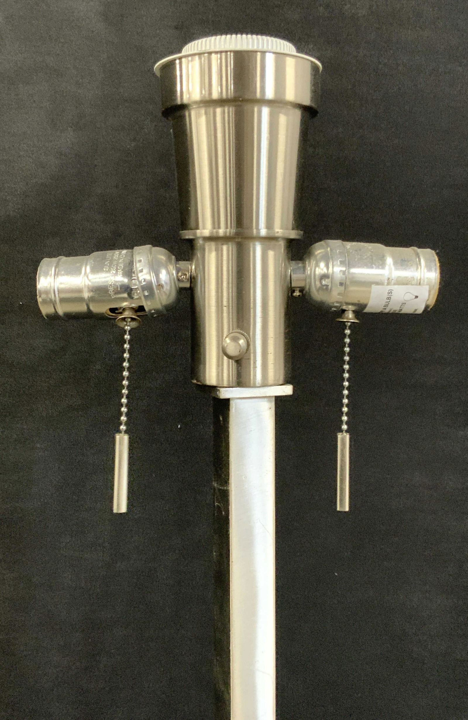 5.5 Feet Tall Polished Steel Floor Lamp (1 of 10)