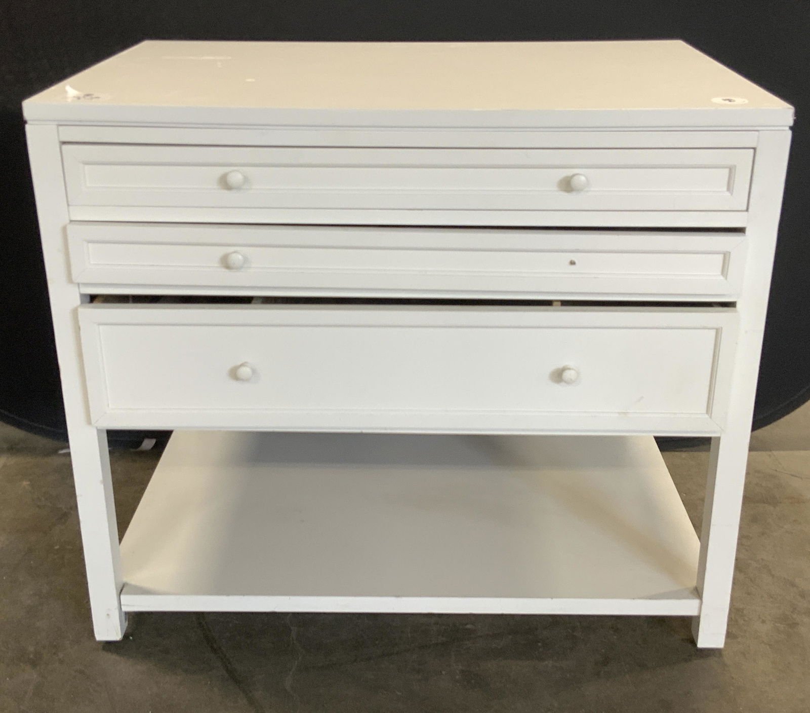 MARTHA STEWART LIVING White Wooden Work Table (1 of 20)