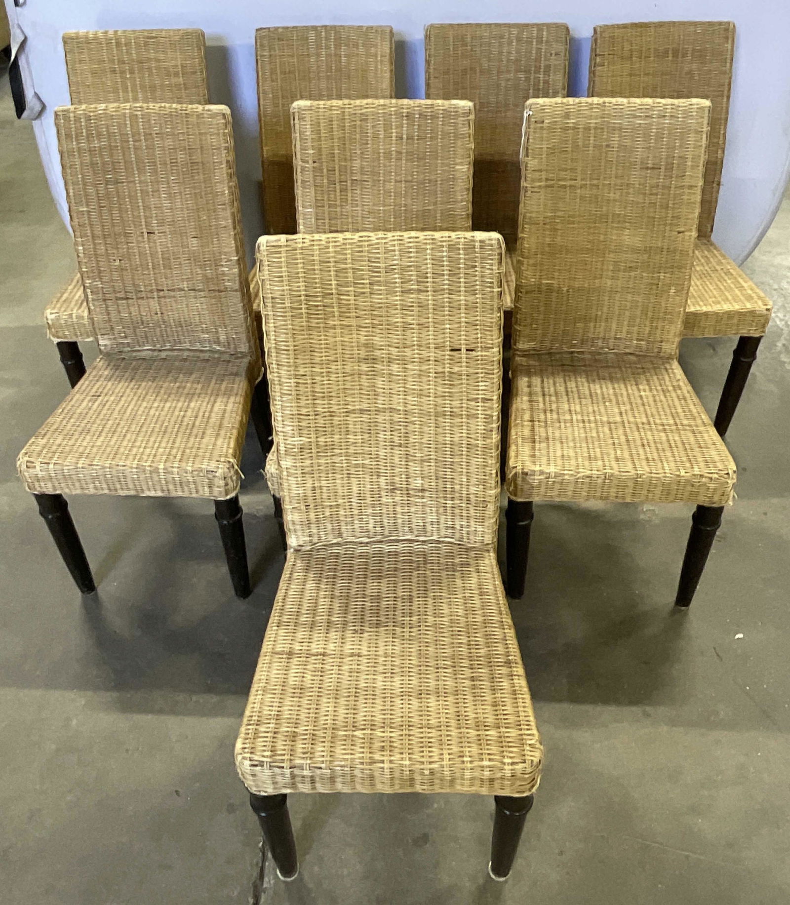 Lot 8 Wicker Side Chairs (1 of 18)