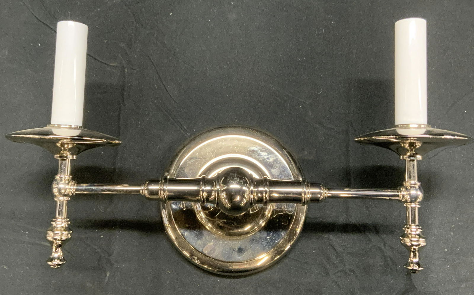 Nickel Finish Sconce, Candelabra Style Light (1 of 9)