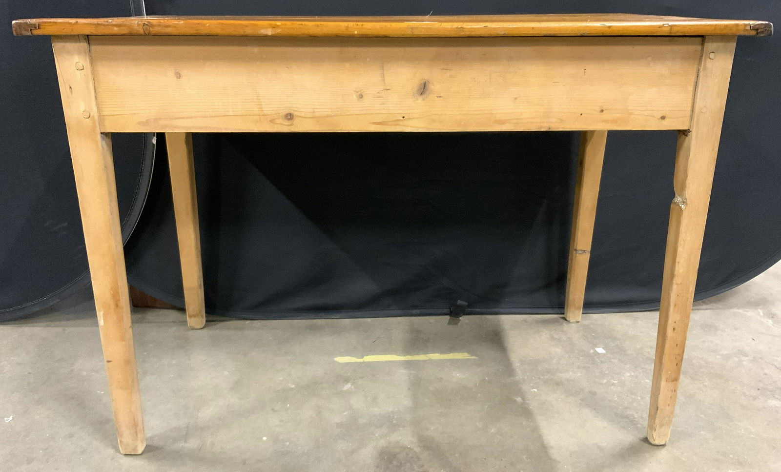 Antique Pine Farm Table W Drawer (1 of 14)