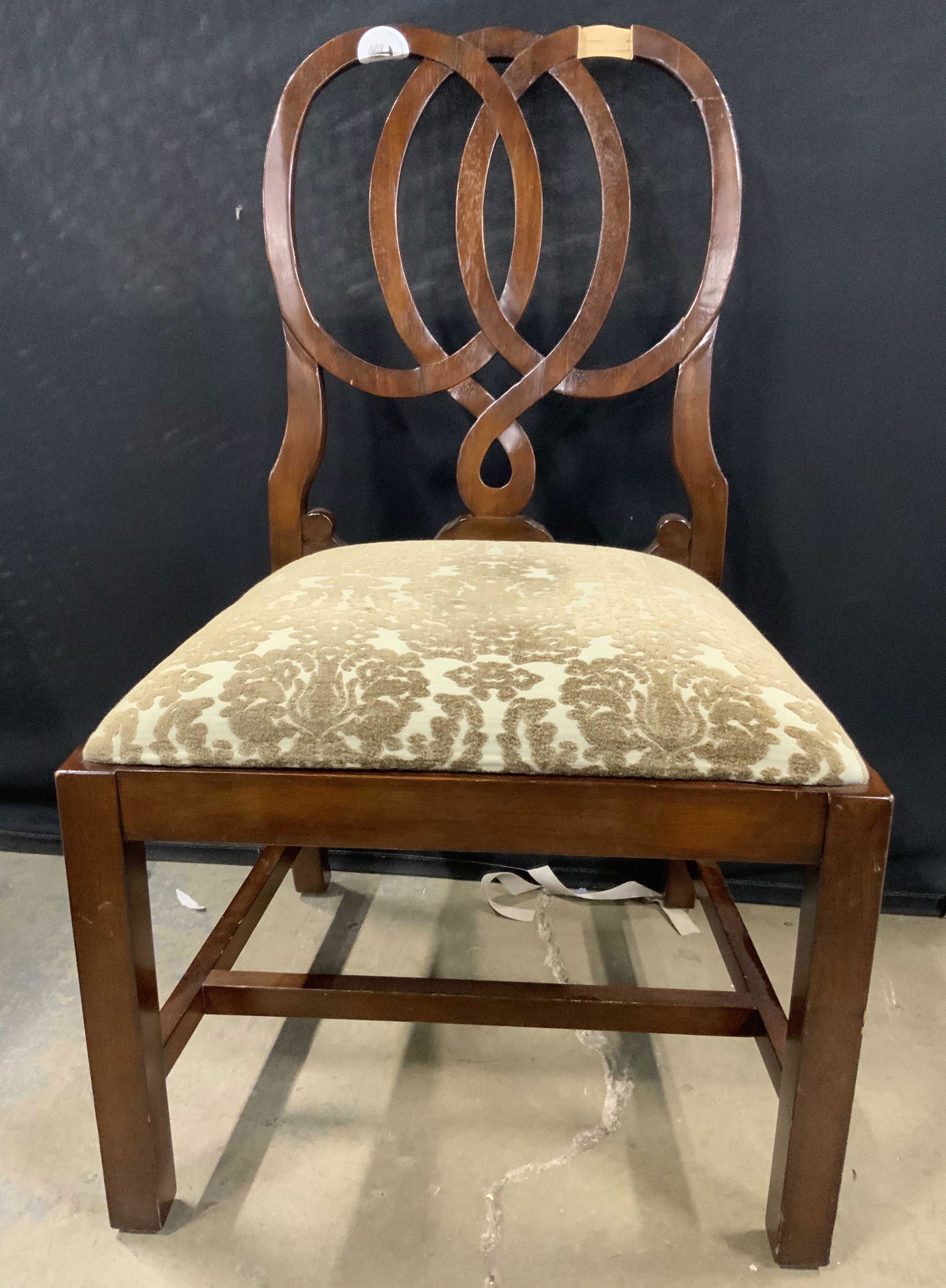 BERNHARDT FURNITURE Upholstered Pretzel Back Chair (1 of 20)