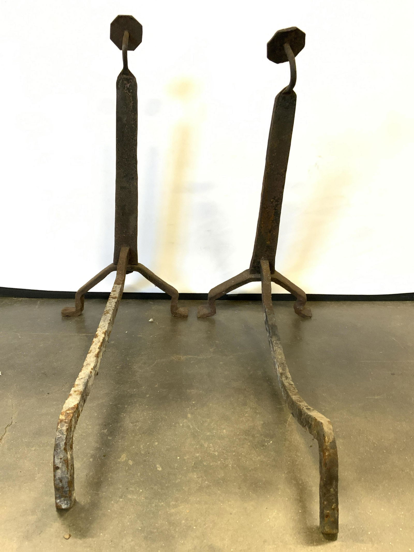 Pair Antique Iron Andirons (1 of 10)