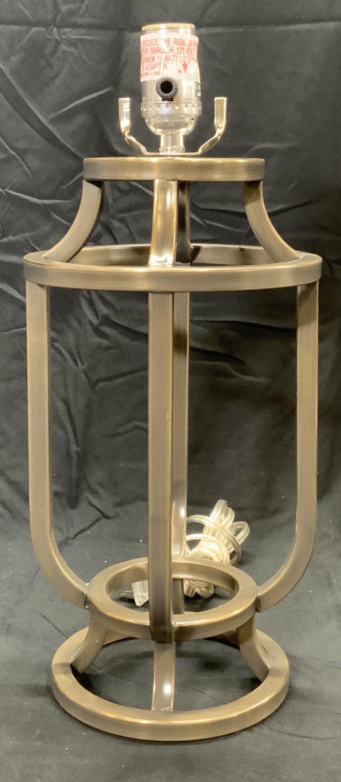 Lantern Style Open Body Metal Table Lamp (1 of 10)