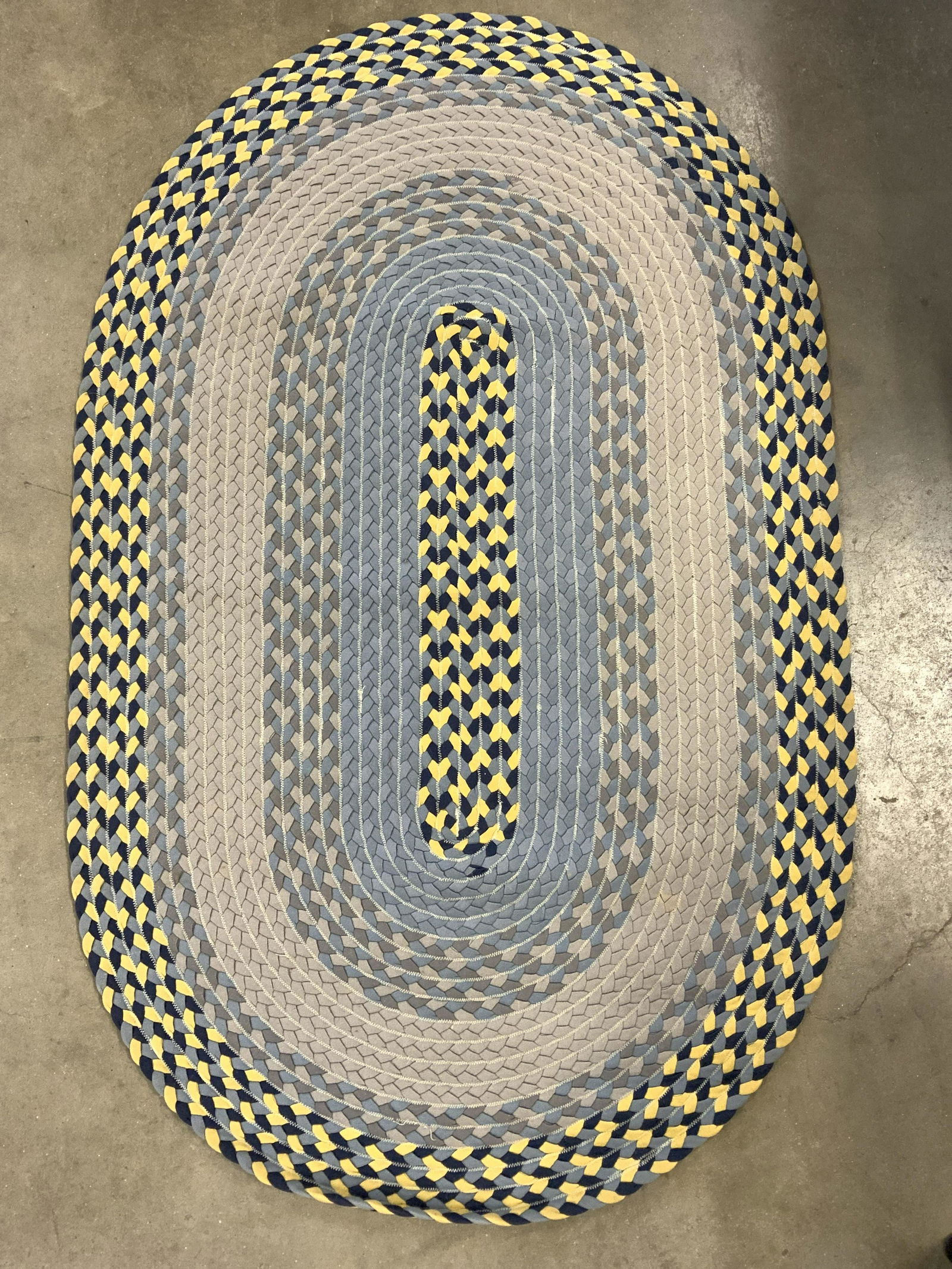 Oval Four Tone Braided Area Rug (1 of 10)