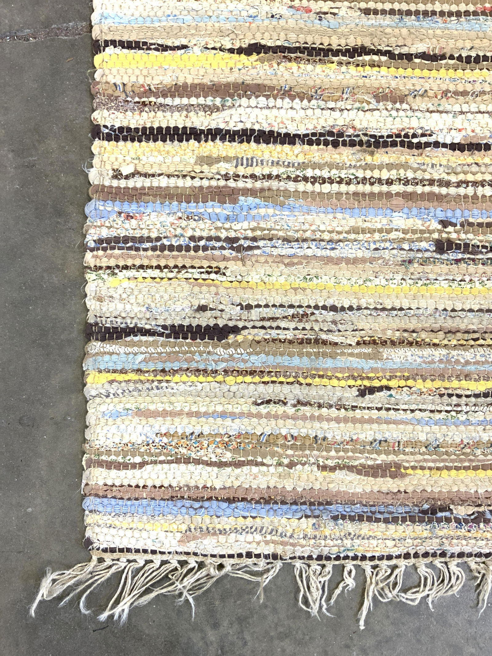 Vintage Hand Hooked Rag Runner (1 of 9)