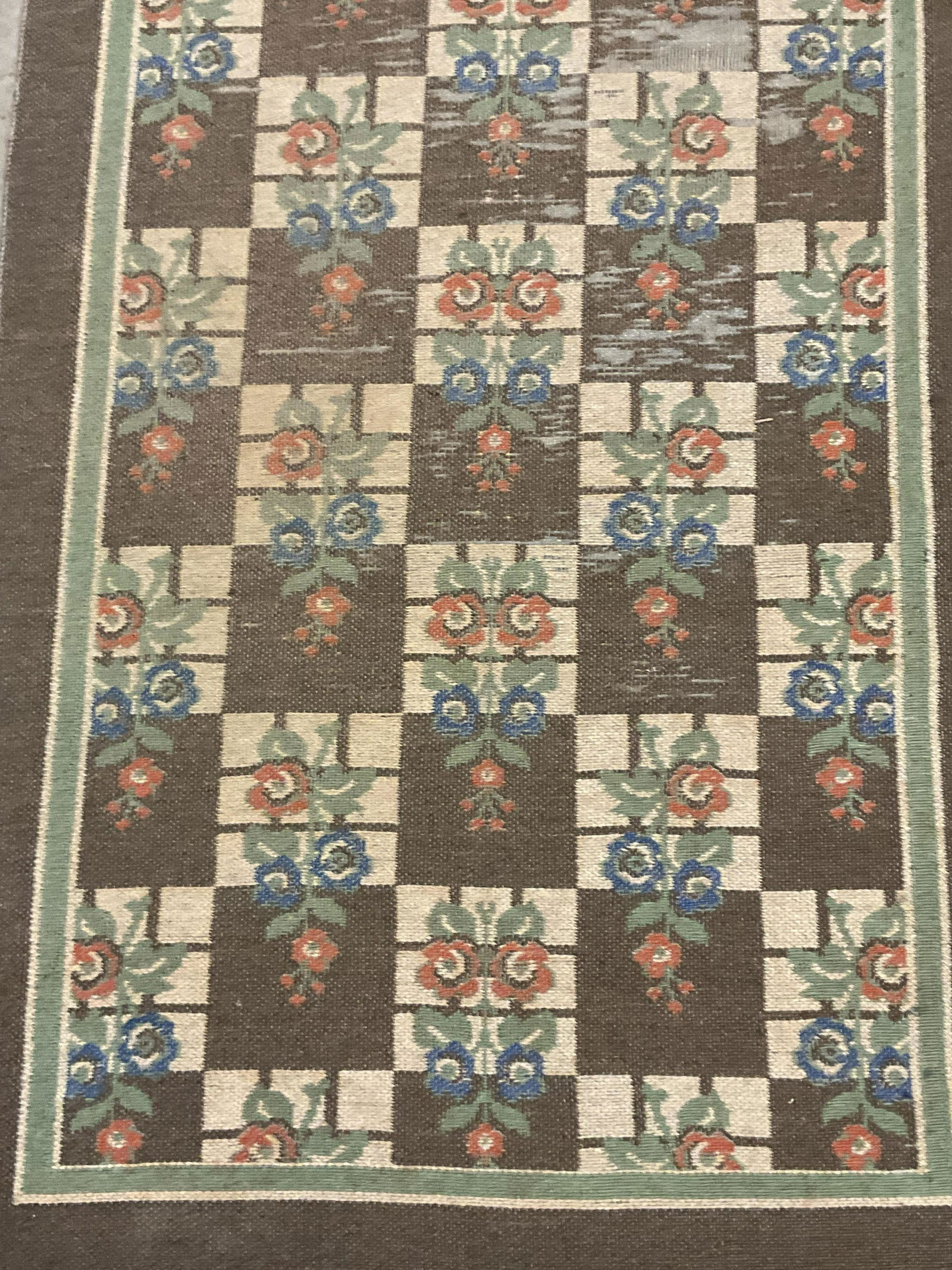 Vintage Floral Patterned Rag Rug (1 of 12)