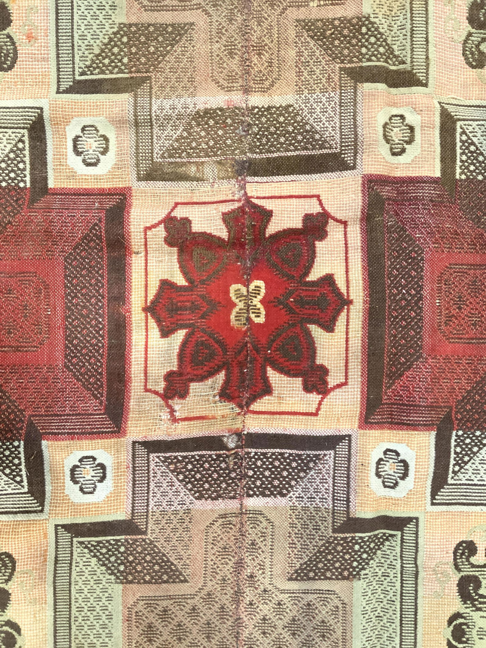 Vintage Handmade Victorian Wool Rug (1 of 10)