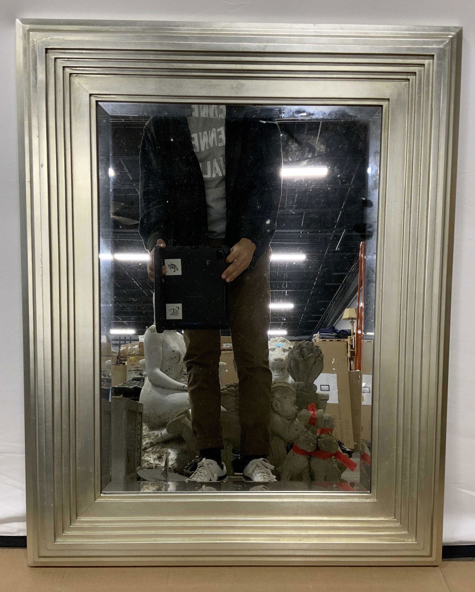 MARTHAMIRRORS Degas Wall Mirror in Pale Gold Tone (1 of 9)