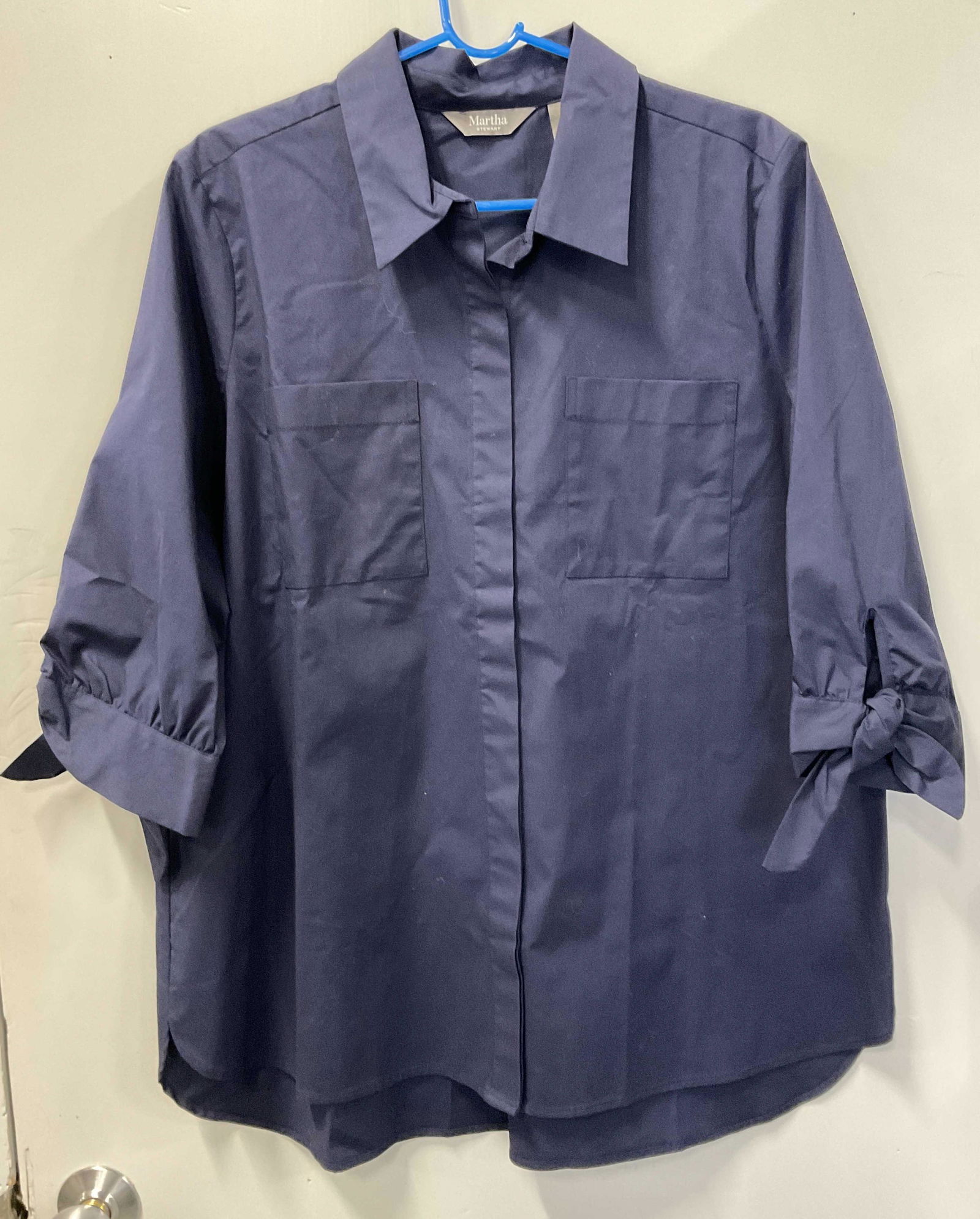 Martha Stewart Navy Blue Blouse (1 of 10)