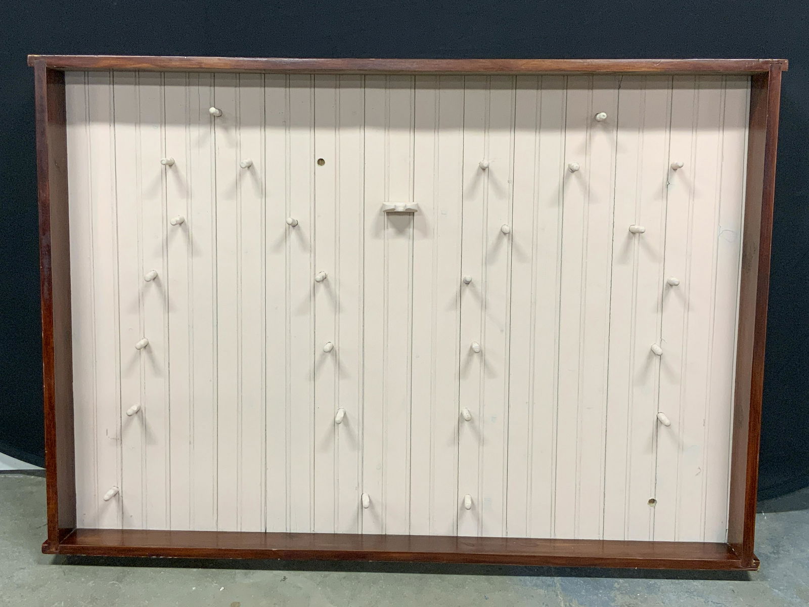 Antique Style Framed Wood Pegboard (1 of 8)