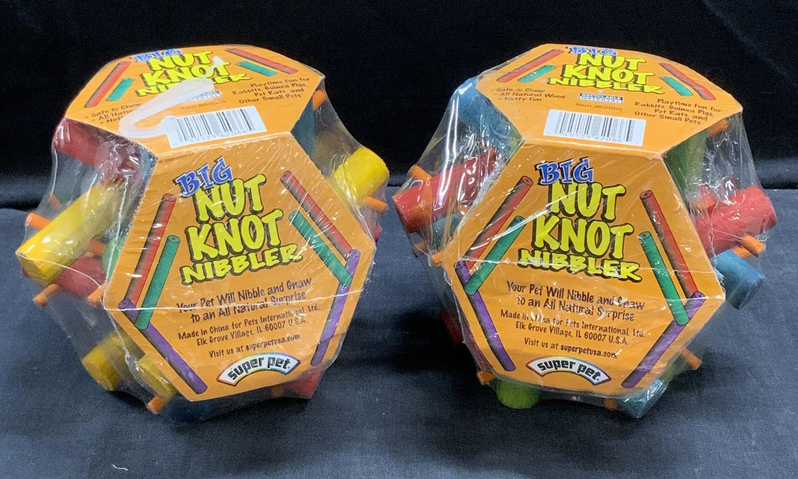 Big Knot Nibbler Pair: Big Knot Nibbler Pair , safe to chew all natural wood toy for small pets, like rabbits, Guinea pigs, and pet rats Property of Martha Stewart Katonah, N.Y. Estate. Pet toys, big nut knot nibbler, super