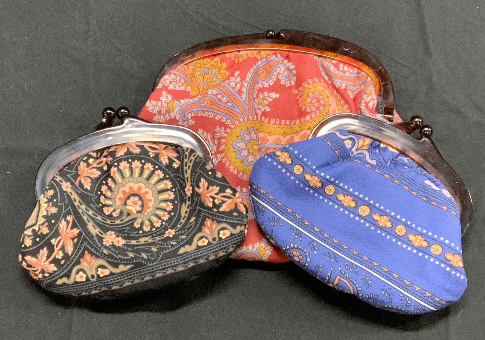 Lot 3 DELKA Vintage Cosmetic Bags, Coin Purses, FR (1 of 10)