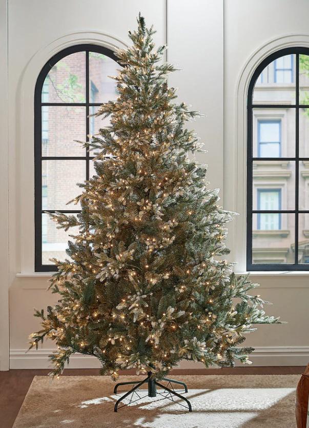 Martha Stewart 7.5ft Pre-Lit White Tip Tree in Box (1 of 6)