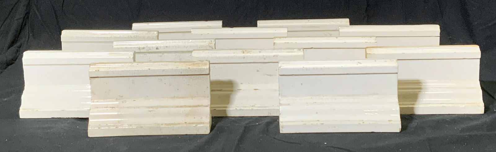 Group NATIONAL TILE CO Vtg Ceramic Crown Molding (1 of 12)