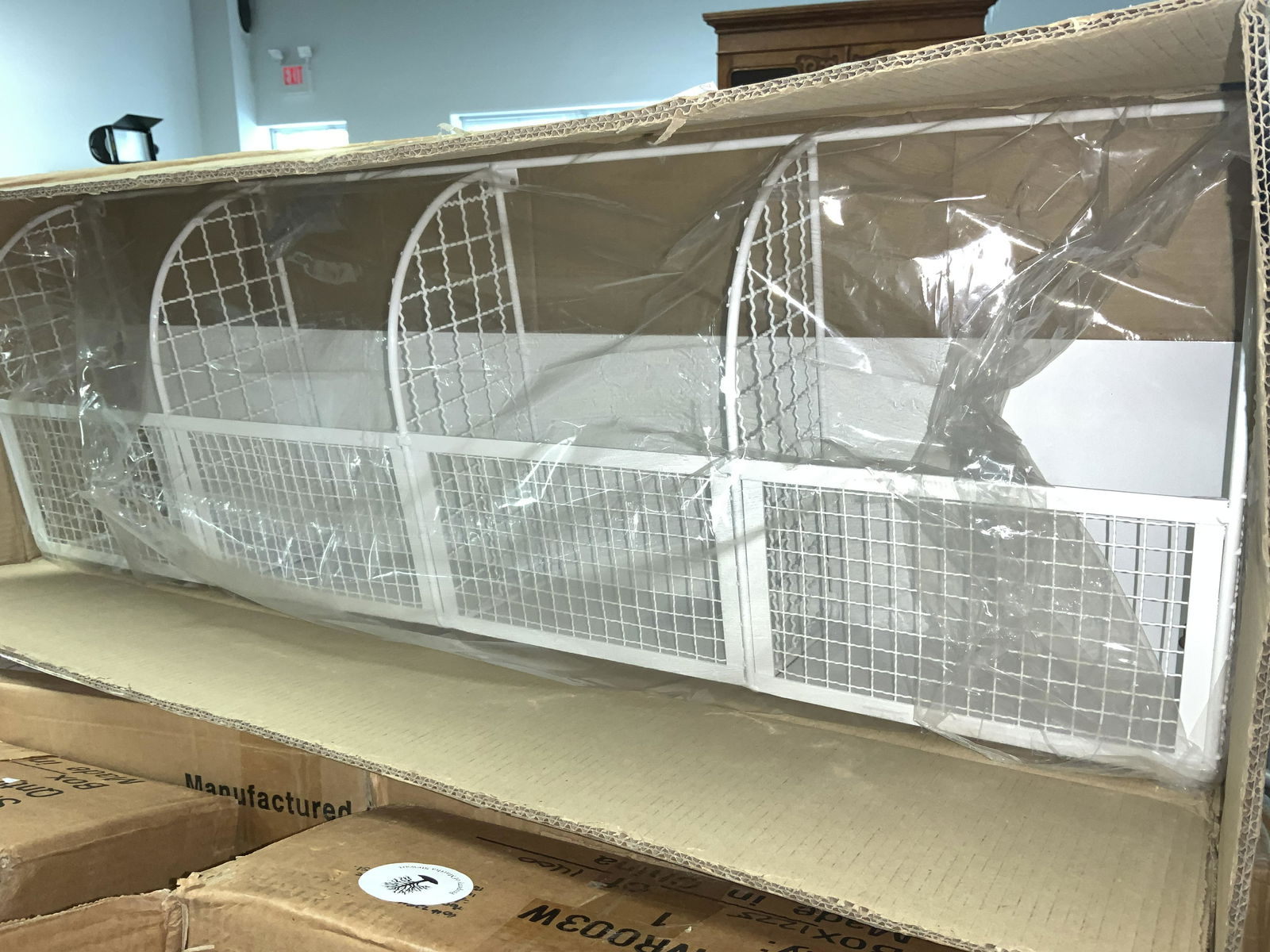 Lot 4 Martha by Mail White Wire Wall Rack nib (1 of 5)