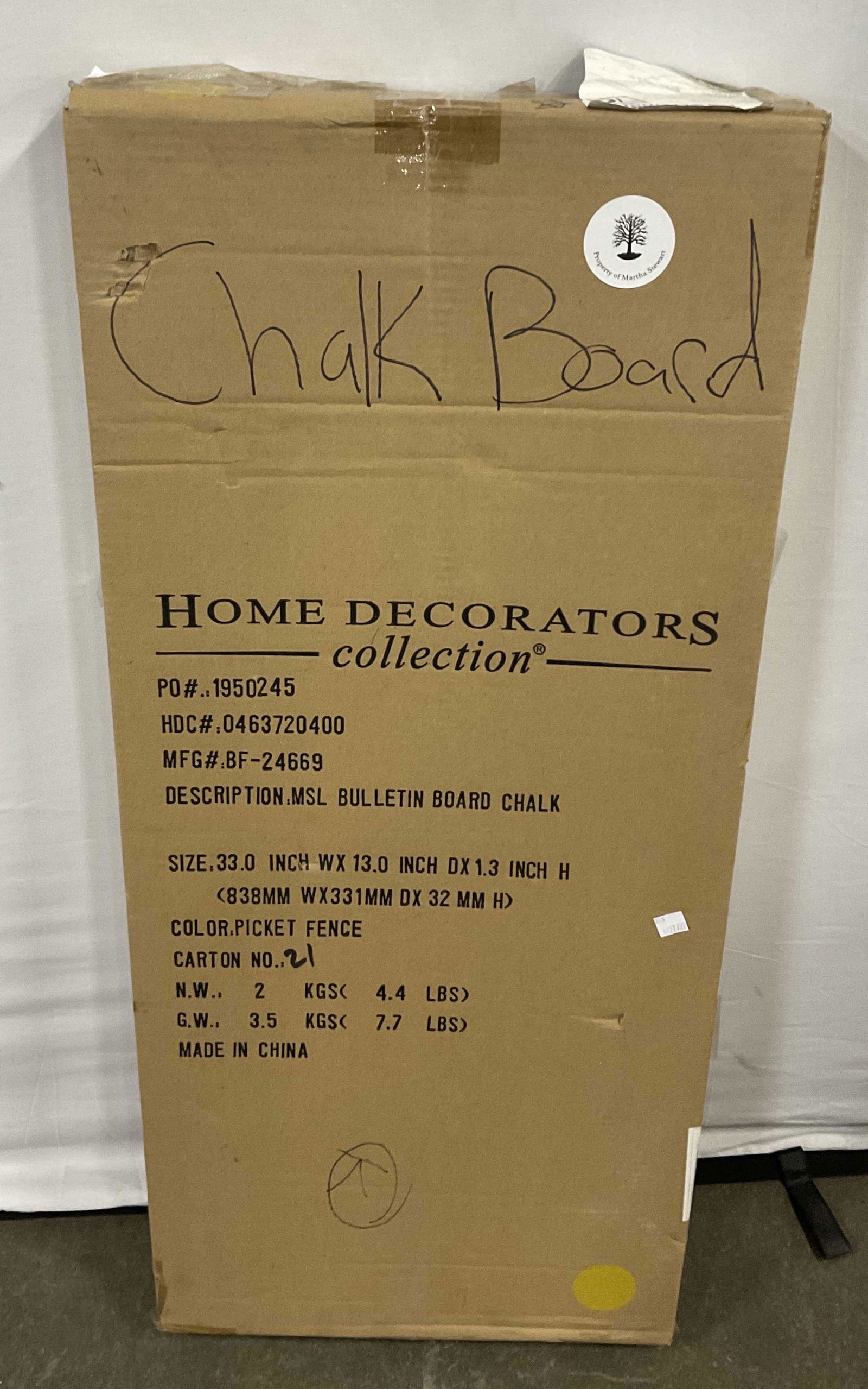 MARTHA STEWART Living Bulletin Chalk Board NIB (1 of 6)