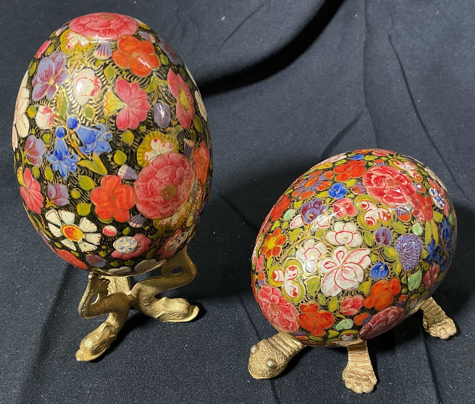 Vintage Hand Painted Russian Lacquer Eggs (1 of 6)